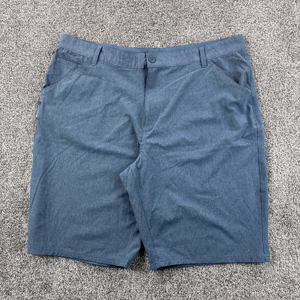 Mountain Warehouse Shorts Mens XL Heather Blue Hybrid Quick Dry Golf‎ Stretch